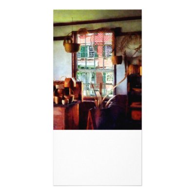 Basket Shop Custom Photo Card by SusanSavad