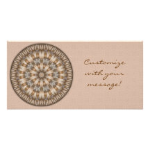 Basket Weave Mandala Photo Card