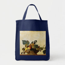Basket with Fruit, Caravaggio Canvas Bags
