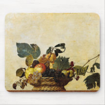 Basket with Fruit, Caravaggio Mouse Pads