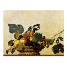 Basket with Fruit, Caravaggio Post Cards