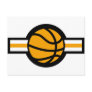 basketball airstripe postcards