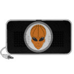 basketball alien head graphic travelling speaker