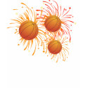 Basketball and Fireworks Shirt