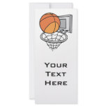 basketball and net vector graphic rack card