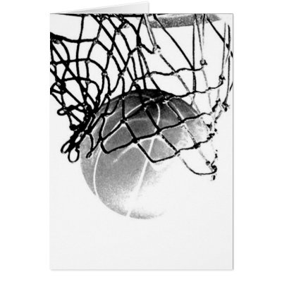 Basketball Ball Greeting Cards by made_in_atlantis