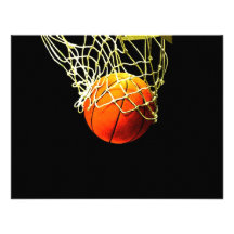 Basketball Ball & Net Invitations