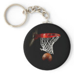 Basketball Ball & Net Key Chains