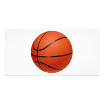 Basketball Ball Personalized Photo Card