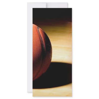 Basketball Ball Personalized Rack Card by made_in_atlantis