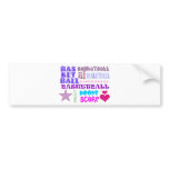 BASKETBALL-BASKETBALL-BASKETBALL-10x10 Bumper Sticker