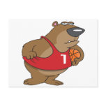 Basketball-Brown-Bear Post Cards