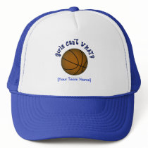 Basketball - Brown/Blue Mesh Hat