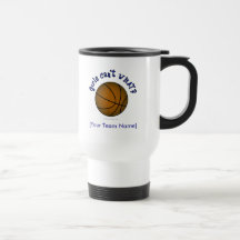 Basketball - Brown/Blue Mug