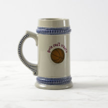 Basketball - Brown/Pink Coffee Mugs