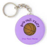 Basketball - Brown/Purple Key Chains