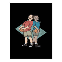 Basketball Buddies Post Card