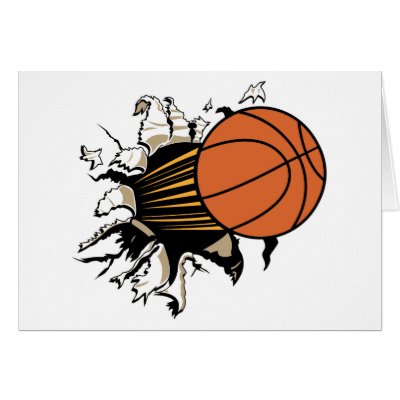 Basketball Burst Cards by sports_tshirts