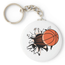 Basketball Burst Key Chain