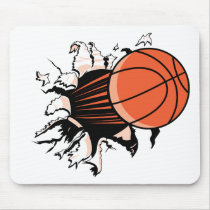 Basketball Burst Mouse Pads