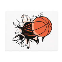 Basketball Burst Postcard