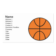 Basketball Business Card
