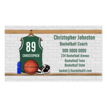 BasketBall Business cards (green)
