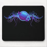 Basketball Butterfly Flower Blue Mousepad