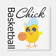 Basketball Chick Magnet