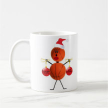 Basketball Christmas Coffee Mug