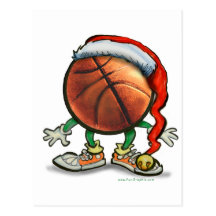 Basketball Christmas Post Cards