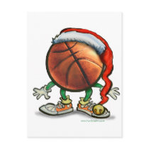 Basketball Christmas Post Cards