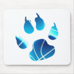 Basketball Claw In Neon Blue Colour Mouse Pad