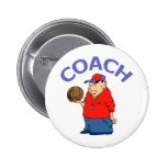 Basketball Coach Design Pinback Buttons