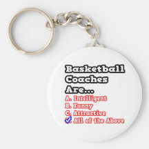 Basketball Coach Quiz...Joke Keychains