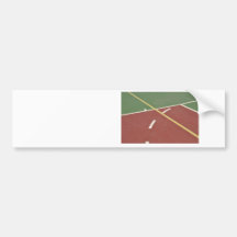 Basketball court bumper sticker