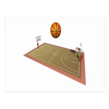 Basketball Court Postcard