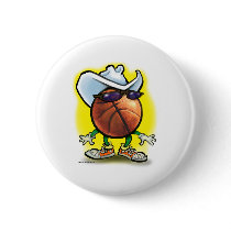 Basketball Cowboy Button