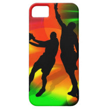 Basketball Duo Bright Court Lights