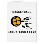 basketball early education greeting card