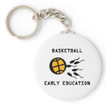 basketball early education keychain
