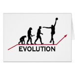Basketball Evolution Greeting Cards