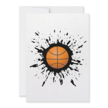 Basketball Explosion Personalised Invitation