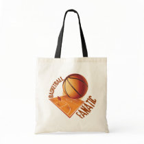 BASKETBALL FANATIC TOTE BAGS