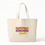 basketball fever purple and gold design bag