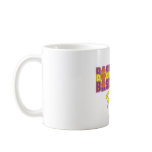 basketball fever purple and gold design mug