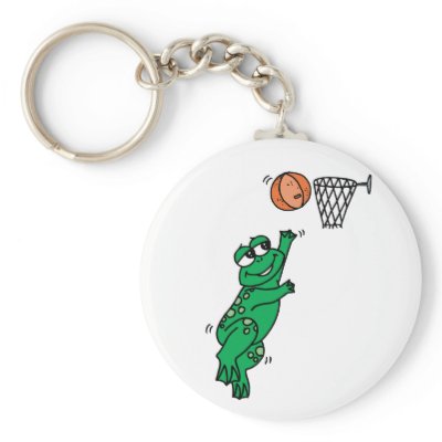 Basketball Frog Key Chains by alternateworlds