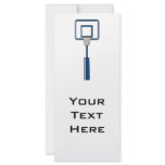 basketball hoop and net custom rack card