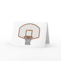 basketball hoop greeting cards