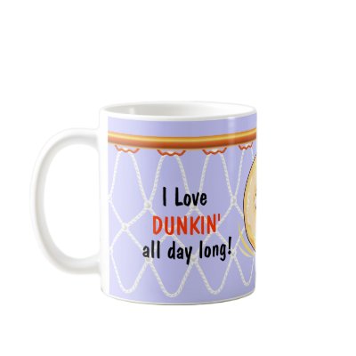 Basketball Hoop Net_Donut_I Love Dunking Mugs by UCanSayThatAgain